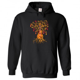 Banksy Nature Art White Tree Guitar Classic Unisex Kids and Adults Pullover Hoodie									 									 									